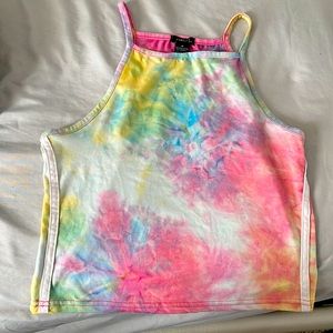 Rainbow Tie Dye Tank Top - Size Medium